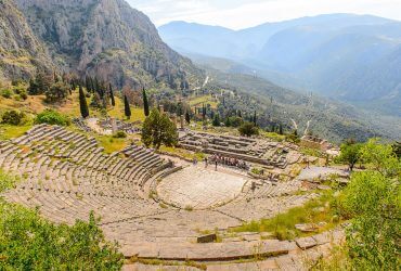 Ancient theater in Delphi